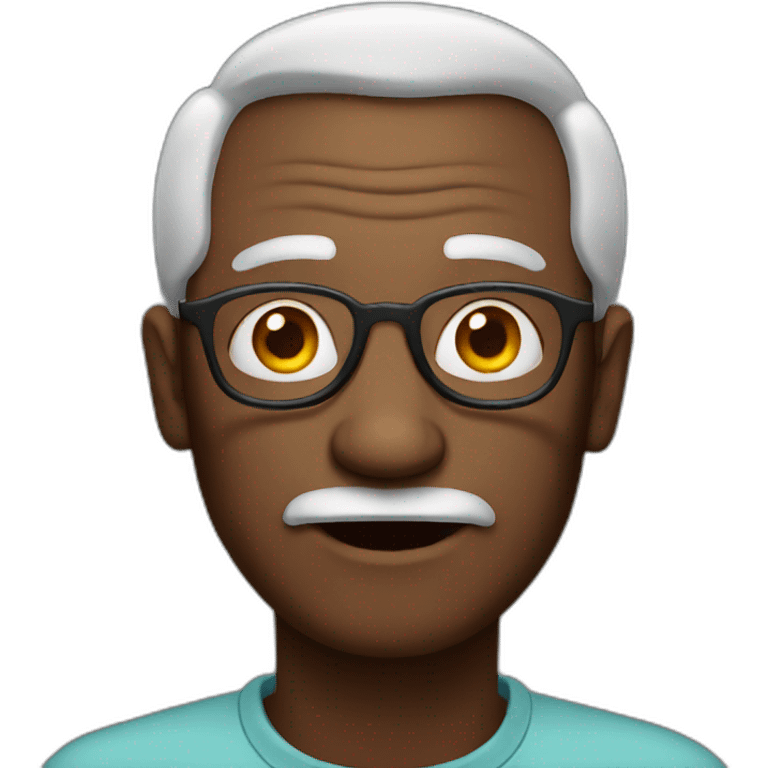 Dark Tone grandpa emoji