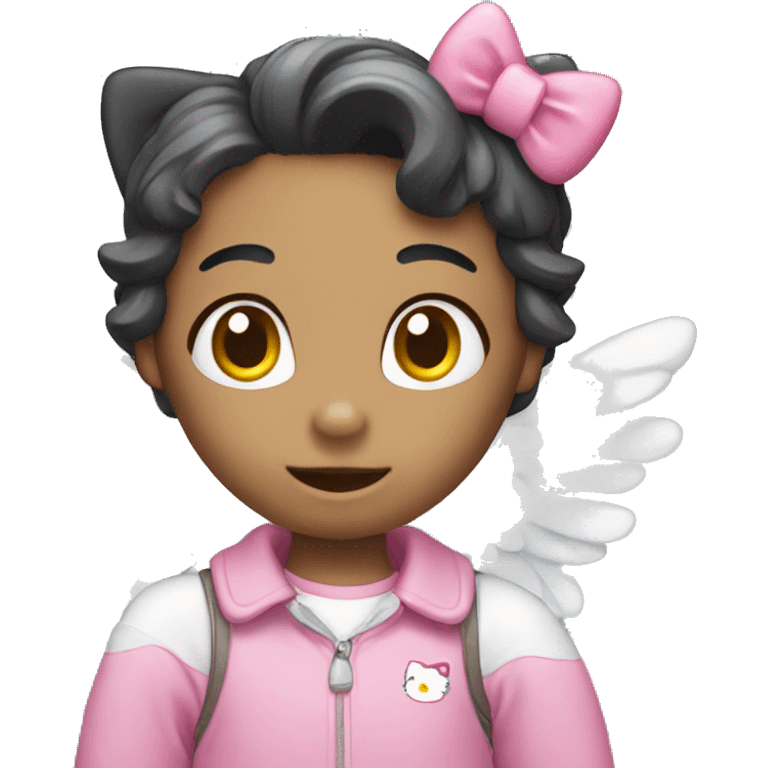 hello kitty with wings emoji