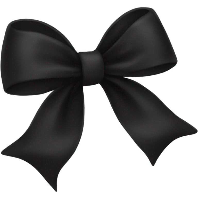 Black bow emoji