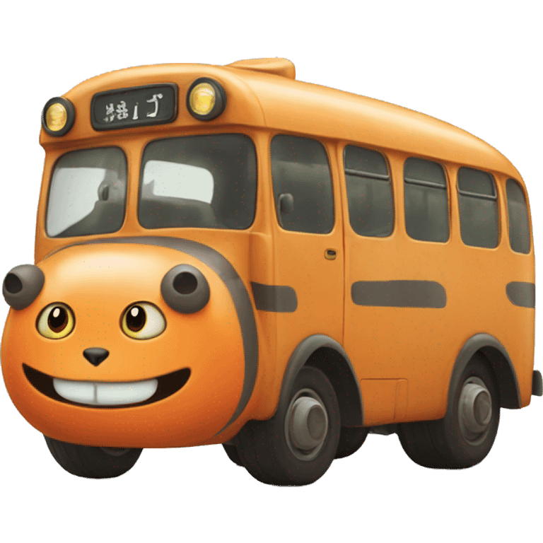 Totoro orange cat bus  emoji