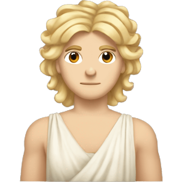 Apollo Greek mythology blonde hair lyre  emoji