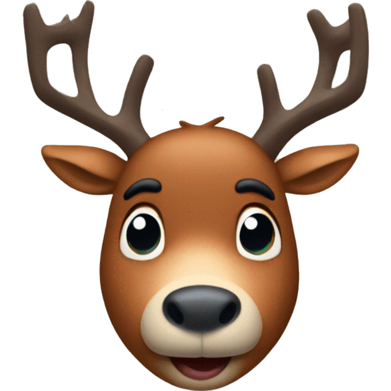 rudolph the red nosed reindeer emoji