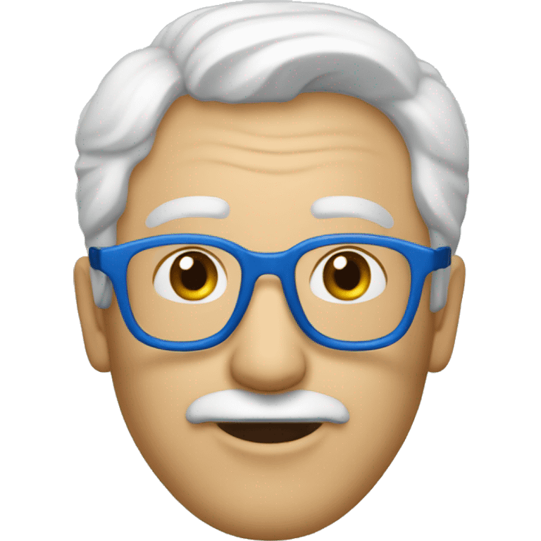 homme 64ans lunette fumé bleue emoji