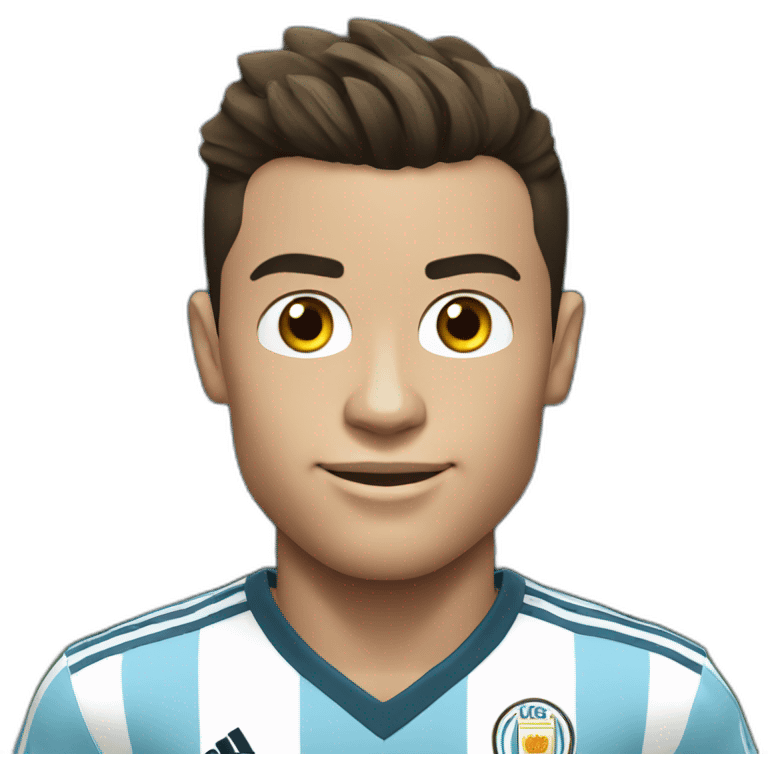 Cristiano Ronaldo in Argentina jersey emoji