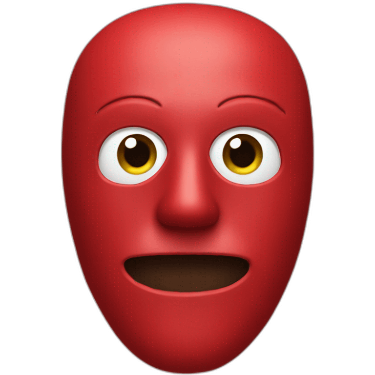 human in red mask emoji