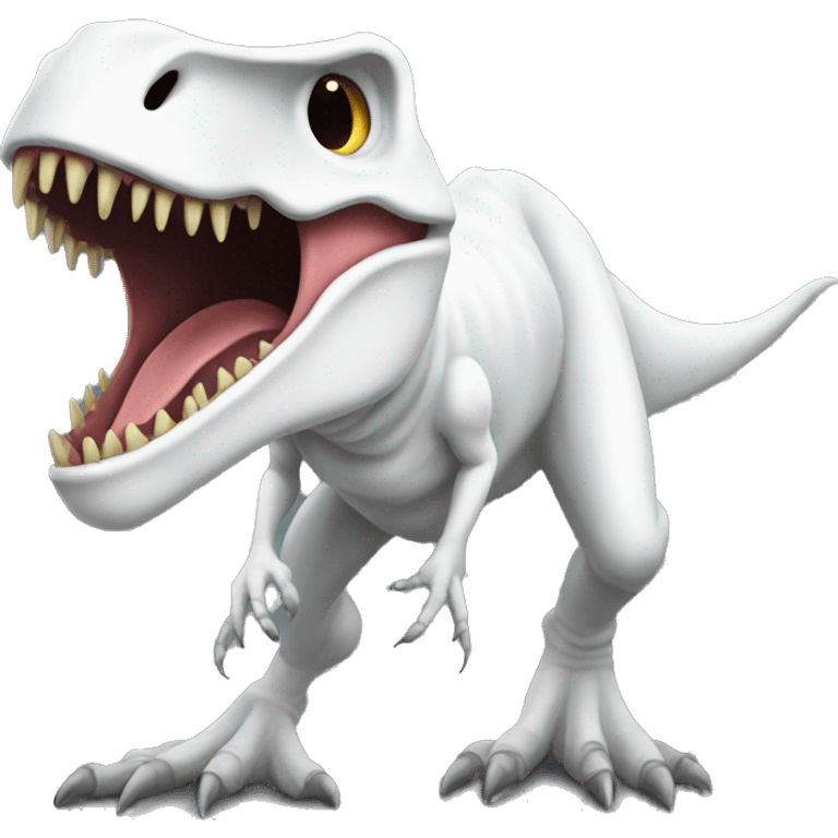 Ghost as a T. rex emoji