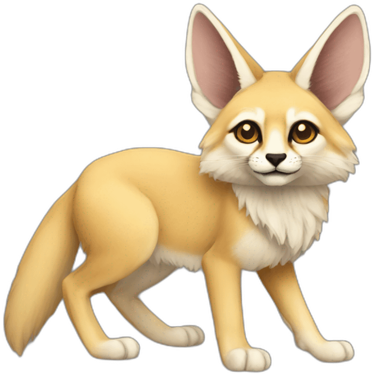 Fennec + lion emoji