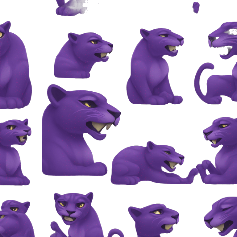 Panther with purple writing that says “elder” emoji