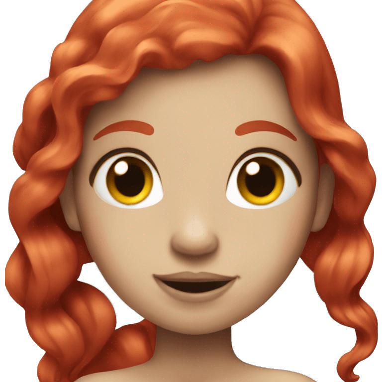 Red head mermaid  emoji