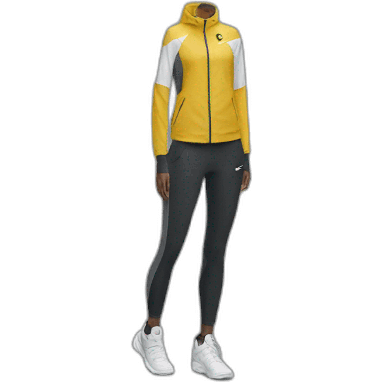 Ensemble nike tech sur une personne emoji