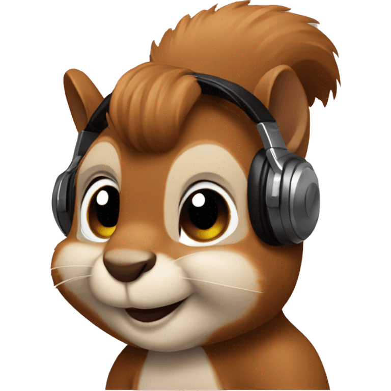 Squirrel dj  emoji