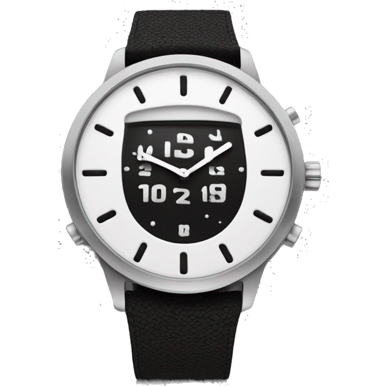 Reloj de arena color negro y blanco  emoji