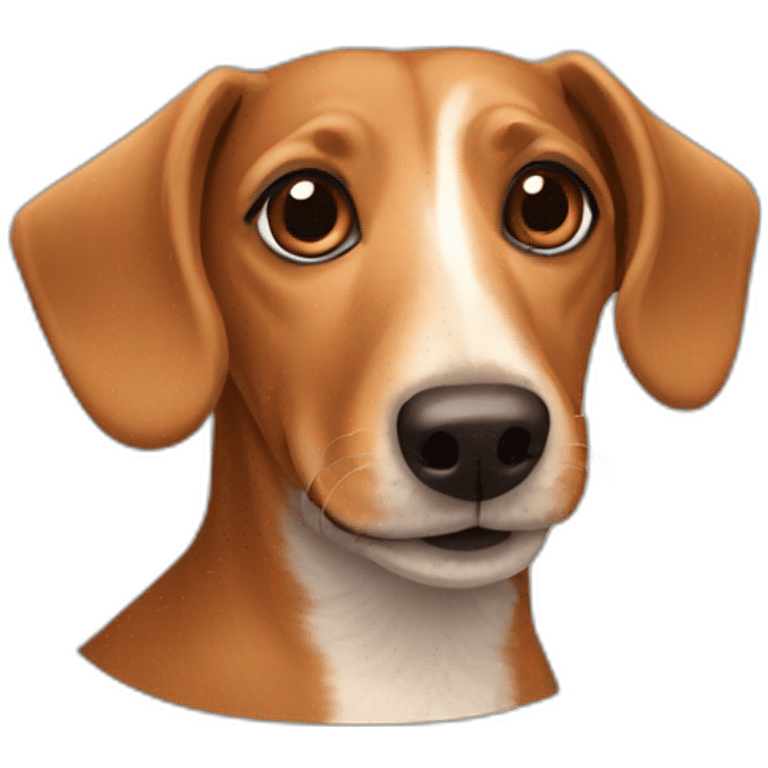 brown dachshund and terrier dog mix emoji