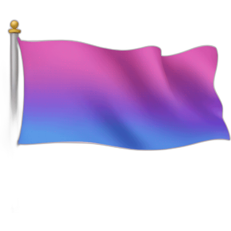 Flag horizontal pink, purple, blue emoji