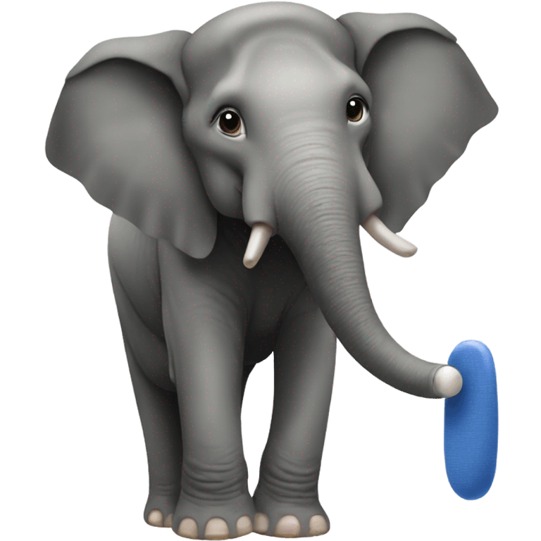 A Thai elephant adjusting an antenna  emoji