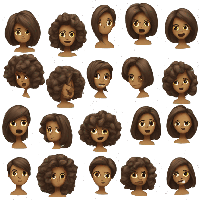 bomshell blowout hair emoji