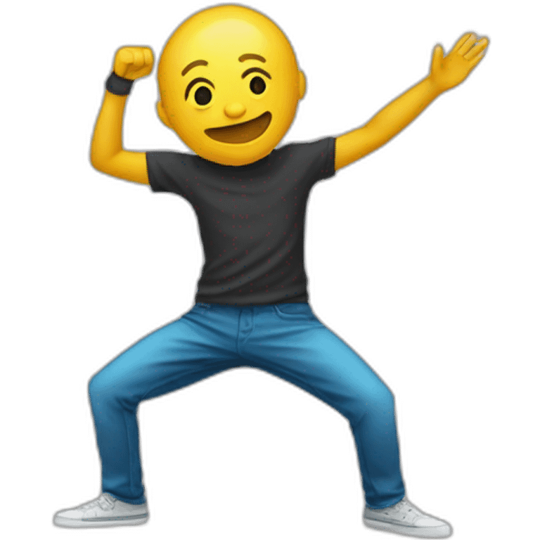 Personne qui fait un dab comme un pro emoji