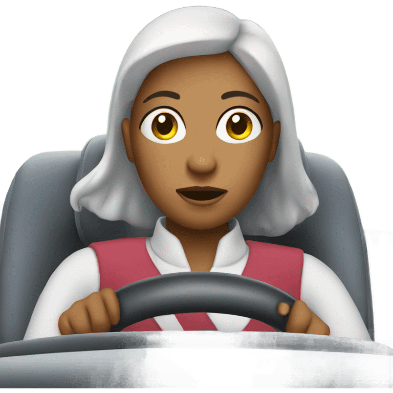 Nanny in the car emoji