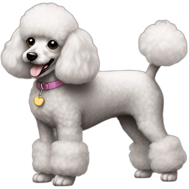 dog Miniature Poodle full body emoji