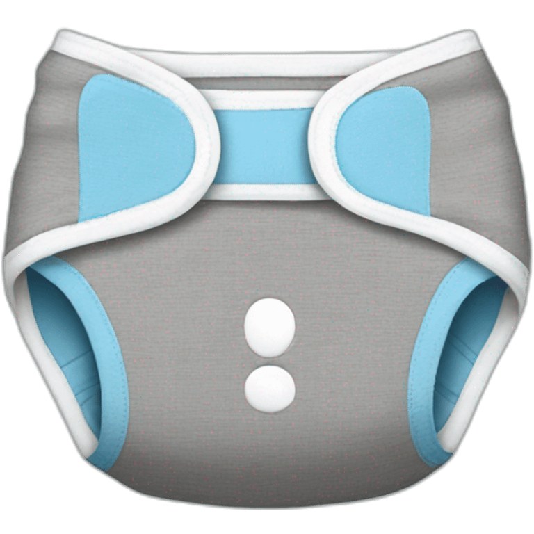 diaper blue and gray emoji