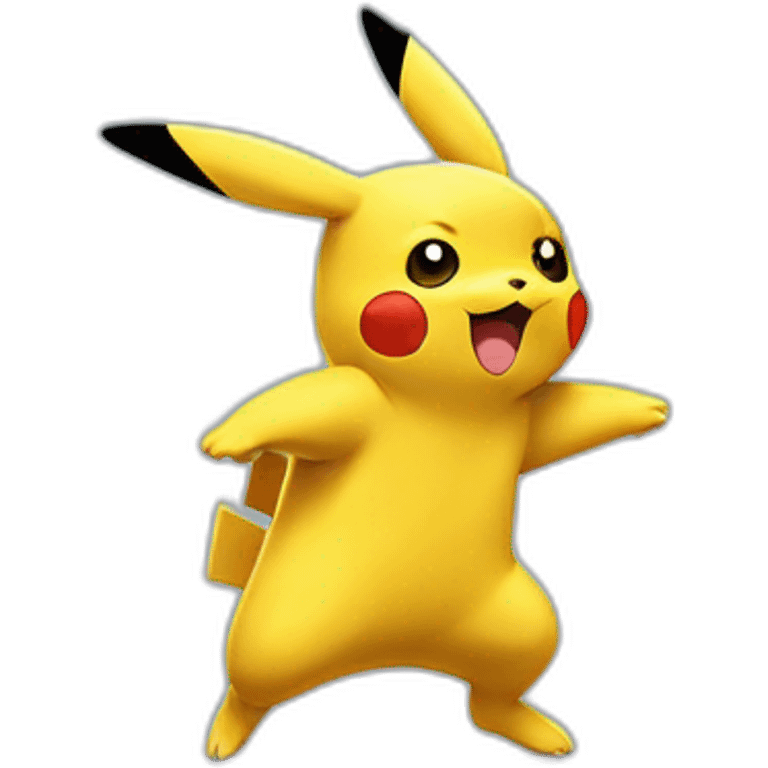 Pikachu qui fait du foot emoji