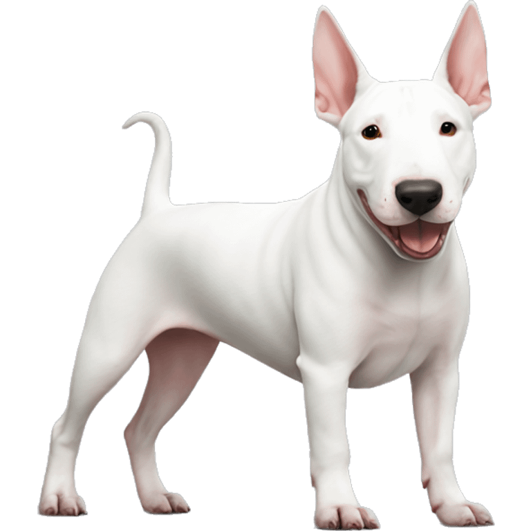 english bull terrier i love you  emoji