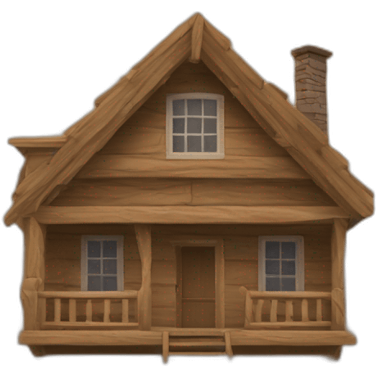 house of wood emoji