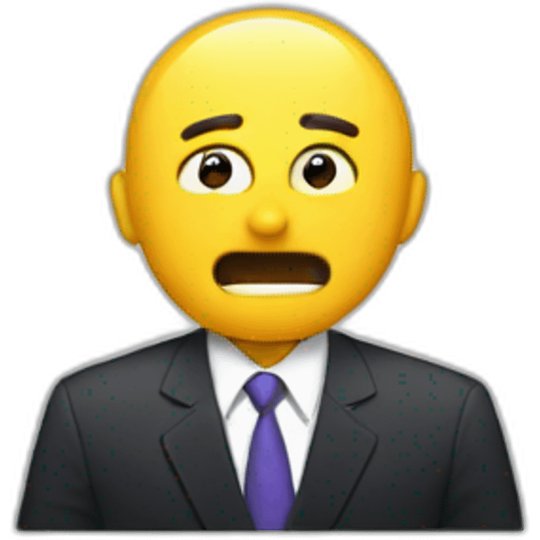 Do not emblem over politician speaking emoji