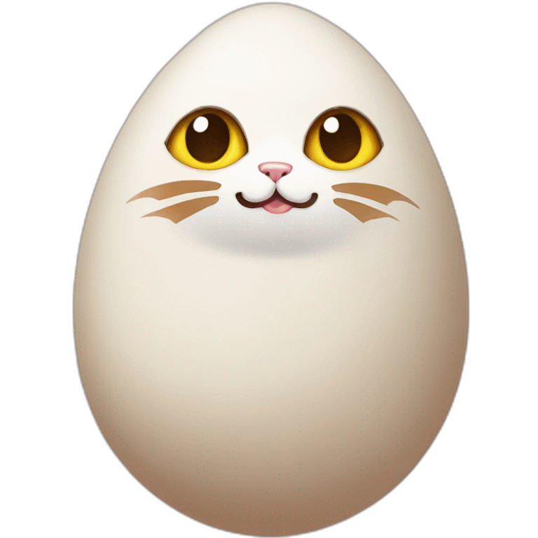 Cat egg emoji