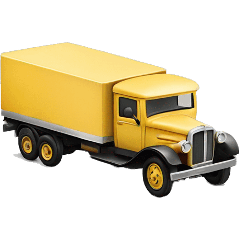 Toy Very large 1933 mover’s moving truck emoji