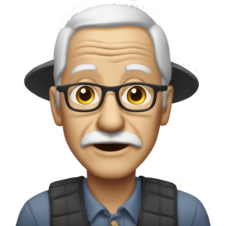 Very old white man emoji