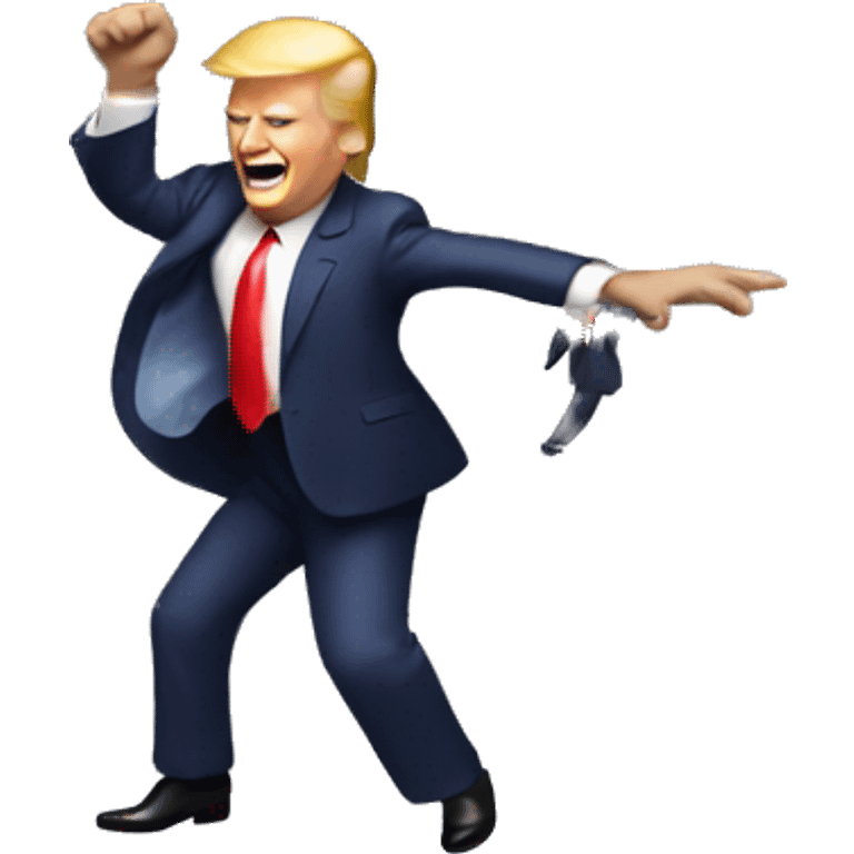 donald trump dancing emoji