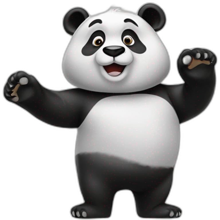 panda wave emoji