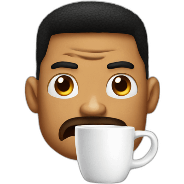 will smith angry behind is coffee emoji