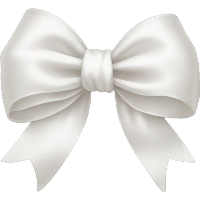 white silk bow emoji