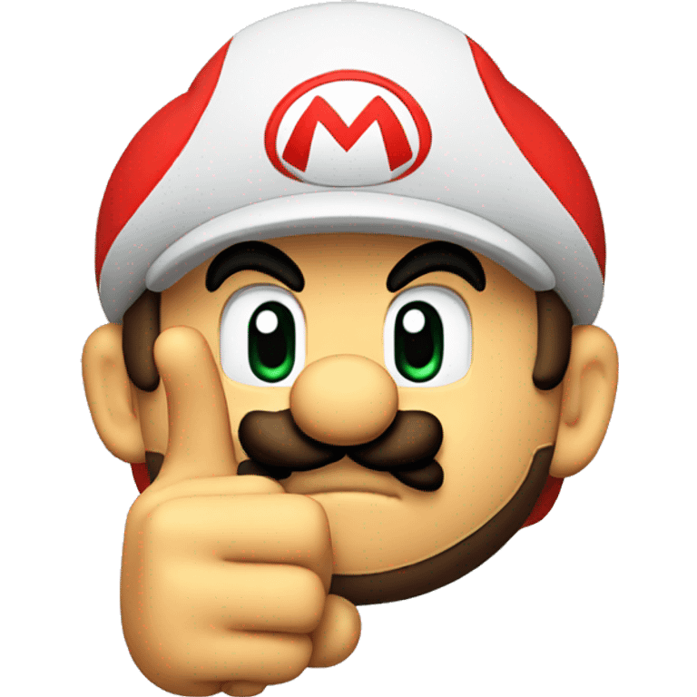 mario pointing forward emoji