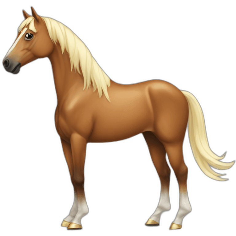 Horse with high heels emoji