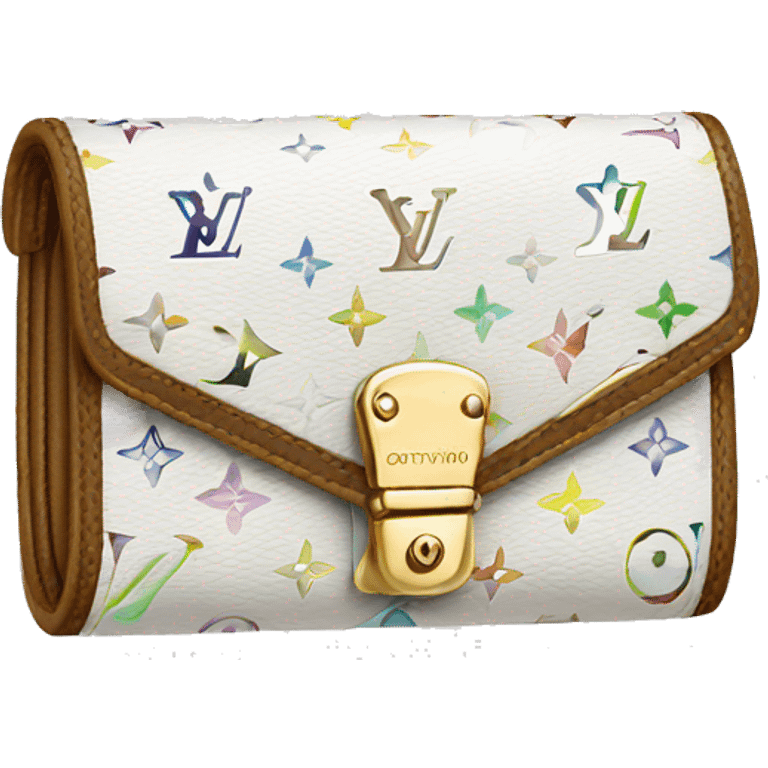 white louis vuitton wallet  emoji