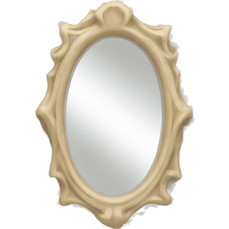 beige wavy mirror emoji