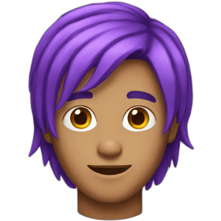 guy with purple hair emoji