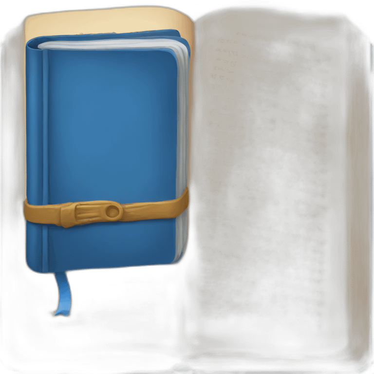 Blue book emoji