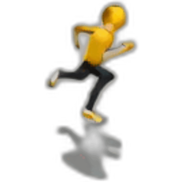 drone view of running person emoji