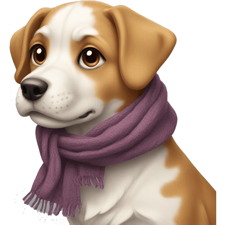 Dog with scarf emoji