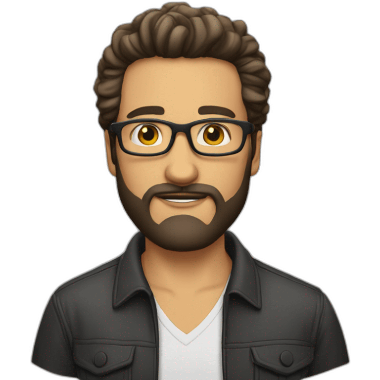 bernardo-white-boss-cool-glasses-beardless emoji