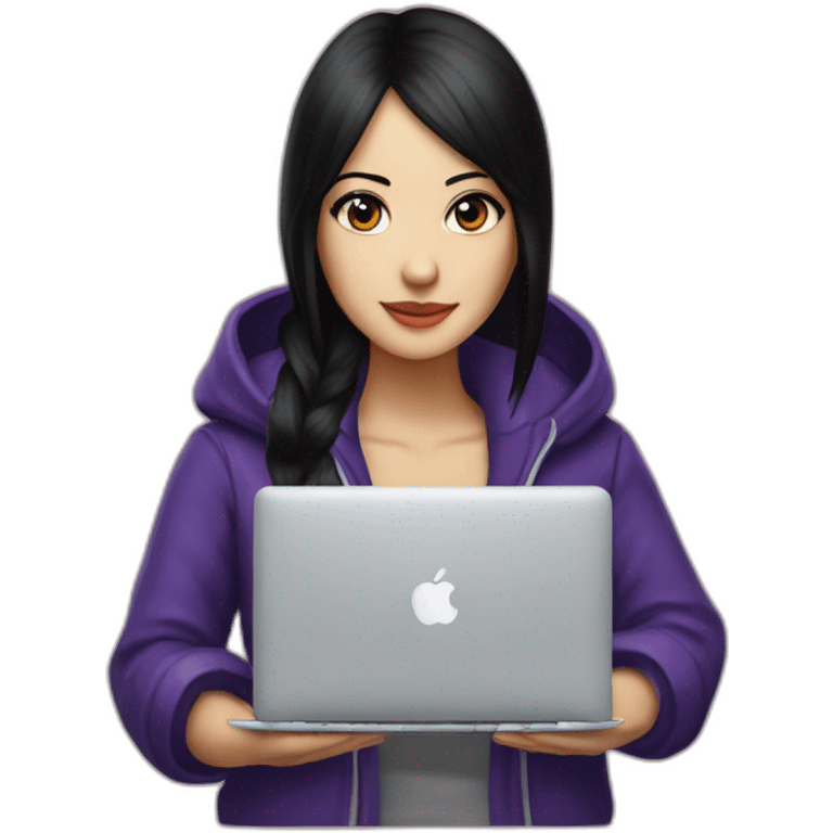 nico-robin-with-a-macbook emoji