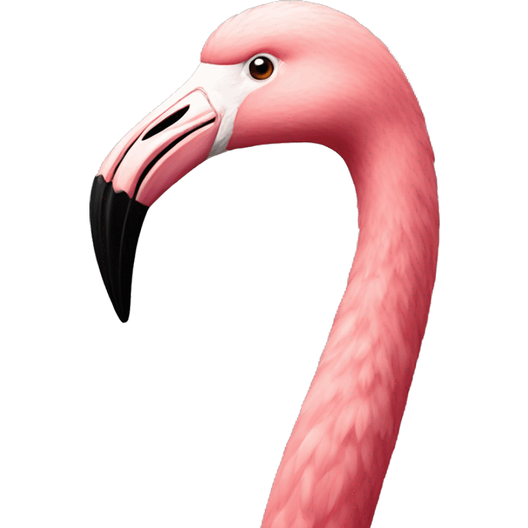 Flamingo with lipstick emoji