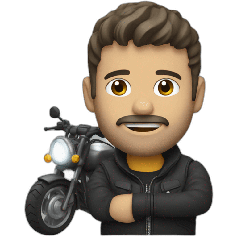 Jaume en moto emoji