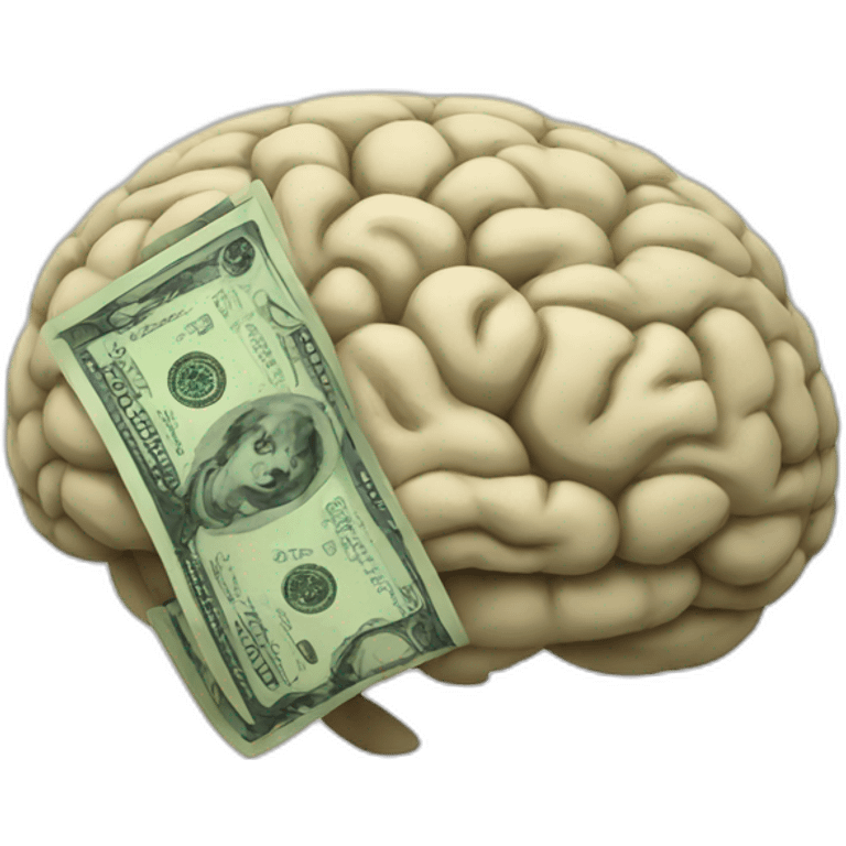 money with brain emoji