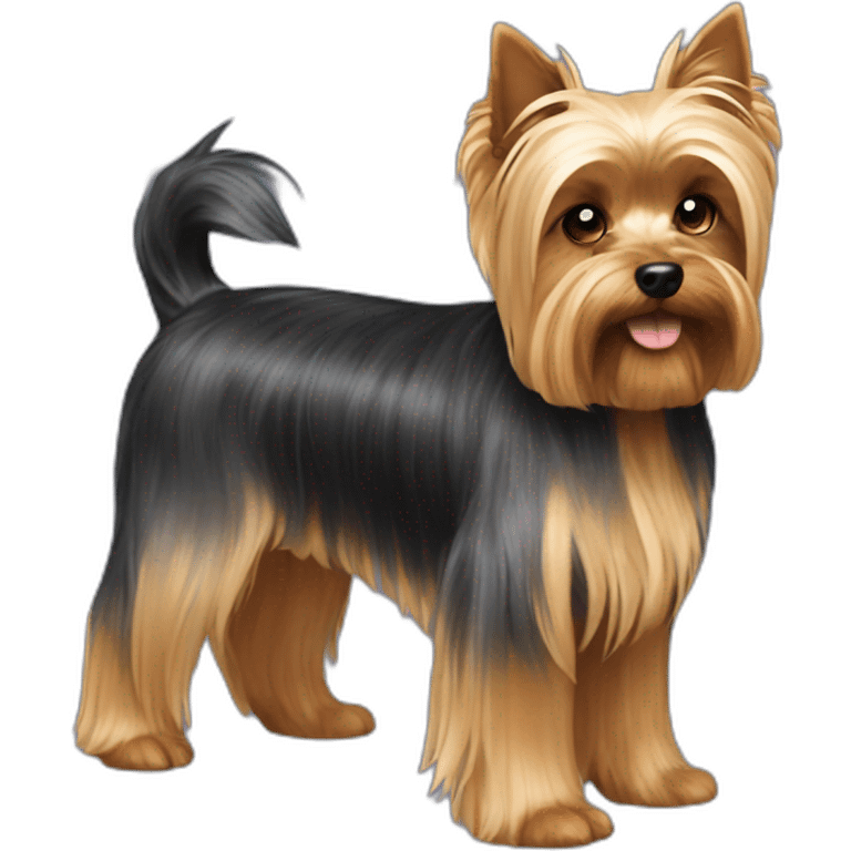 dog yorkshire terrier full body emoji