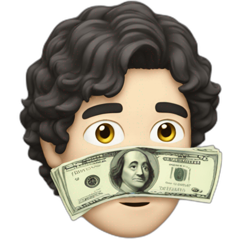 josh brener from silicon valley smelling cash emoji